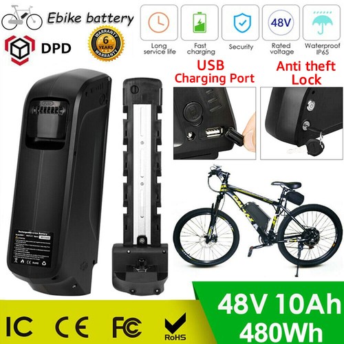 48v 10ah ion bike battery - 10ah, li-ion