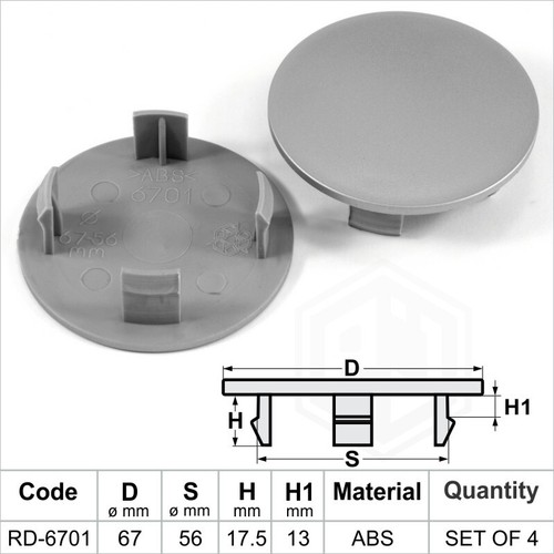 Wheel center caps - , centre