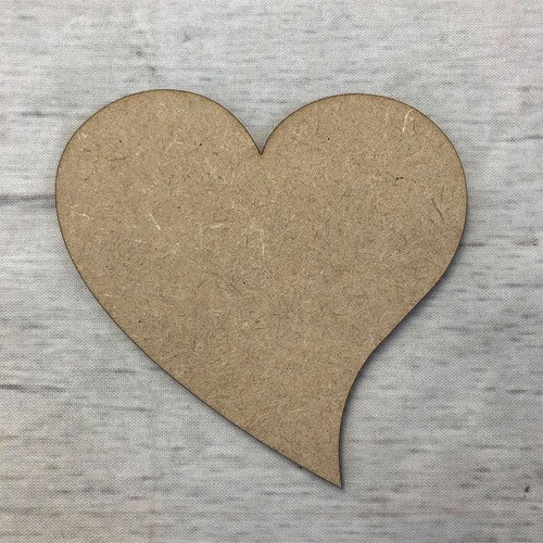 Heart wonky mdf - heart,