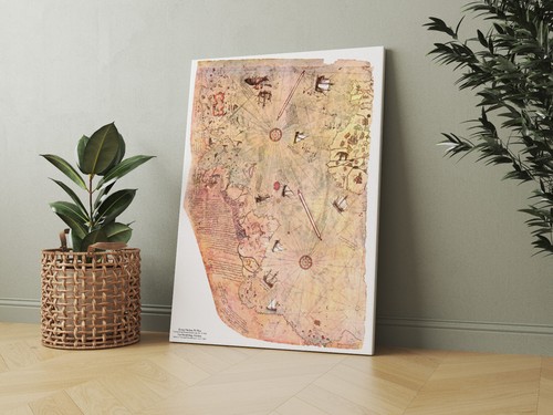 The piri reis map 1528 - of,