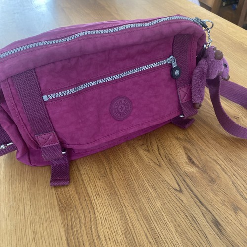 Kipling purple shoulder bag - kipling,
