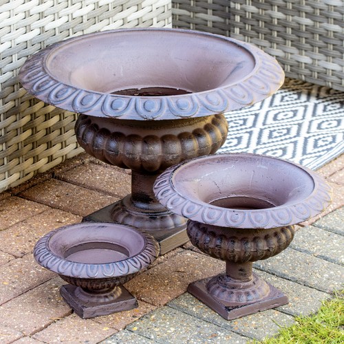 Cast iron low french - iron, urn