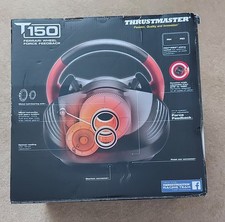 Thrustmaster T150 Force Feedback Ferrari Steering Wheel & Pedals. Pristine.