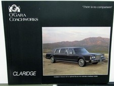 1986 O'Gara Coachworks Custom Lincoln Claridge Stretch Limousine Sales Folder