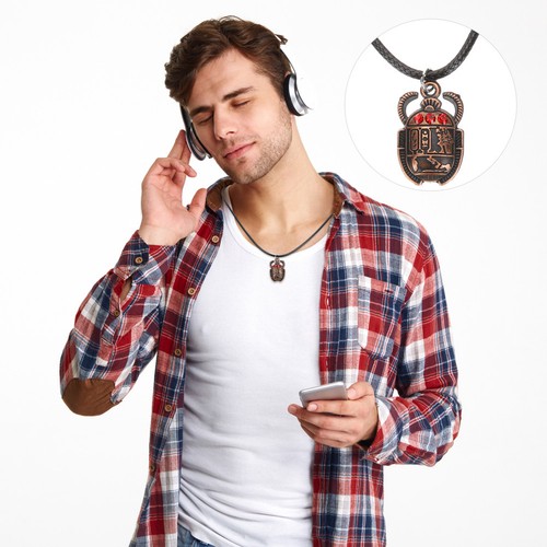 6pcs egyptian scarab necklace - scarab,