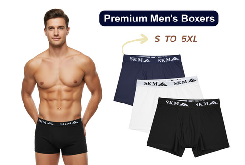 Men plain boxer shorts 6 - plain,