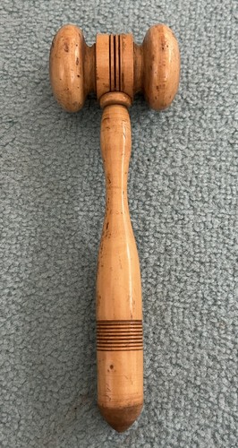 Handmade wooden gavel - handmade, vintage