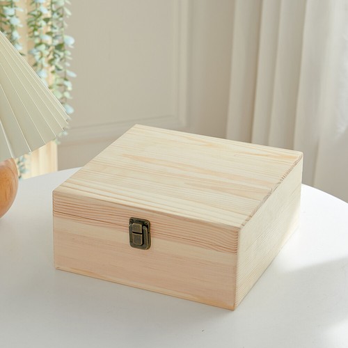Large wooden storage box - wooden,