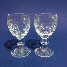 Webb Corbett Crystal “ Tutbury “ 2 x Port / Sherry Glasses