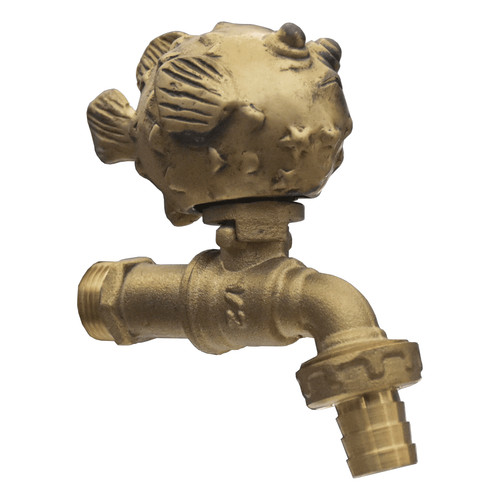 Puffer fish brass faucet tap - puffer,