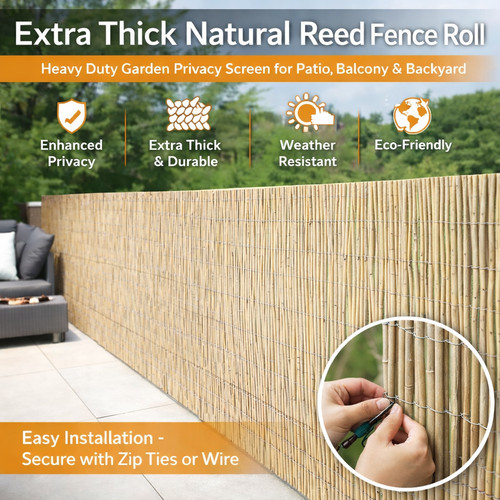 Reed fencing extra - extra, thick