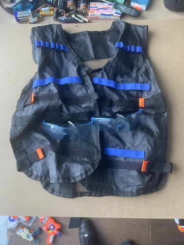 Nerf vest goggles blue - &,