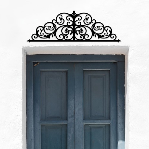 Ornate scroll wrought door - scroll,