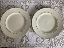 Two Satin White Ellipse dinner