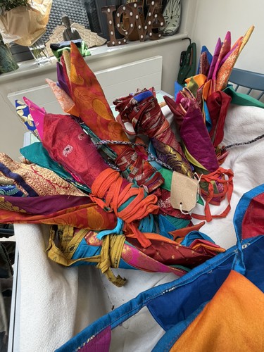 Upcycled silk sari - upcycled,