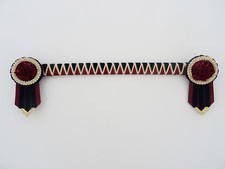 Burgundy navy and gold -