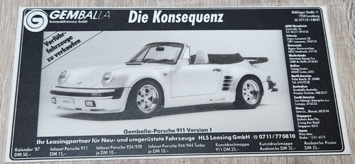 1987 gemballa porsche - 1987, 911