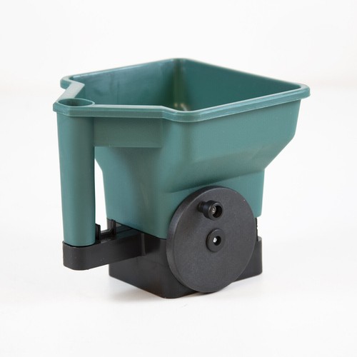 Hand held rotary seed - hand, spreader