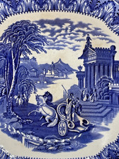Cauldon Blue White Chariot