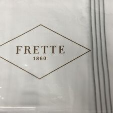 Frette H. C. Cruise King Cases, Pair. White/Celadon Green