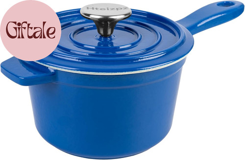 Enameled cast iron sauce - cast, pan