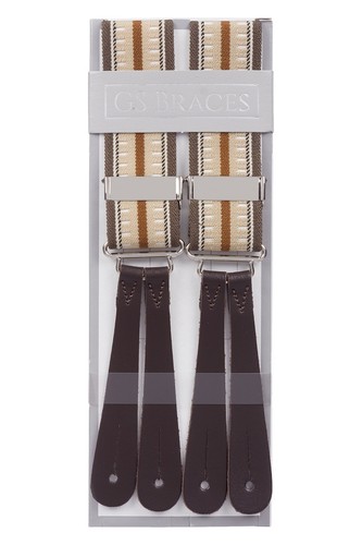 Beige brown striped strong - brown,