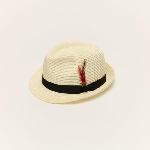 Mens womens straw trilby - trilby, hat