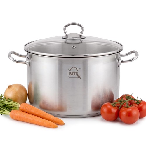 Stainless steel stock pot with - stock,