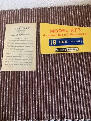 Vintage 1960 fidelity record - fidelity,
