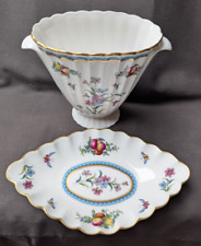 Spode Fine  Bone China Trapnell Spray Pattern Vase & Trinket Dish