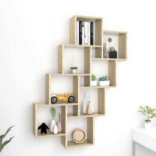 Wall cube shelf 90x15x119 5cm - wall,