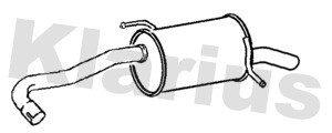 Klarius dn782h rear exhaust - klarius,