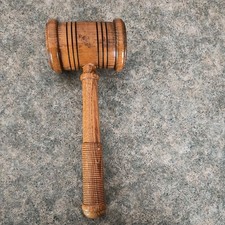 Vintage Solid Wood Oak GAVEL -