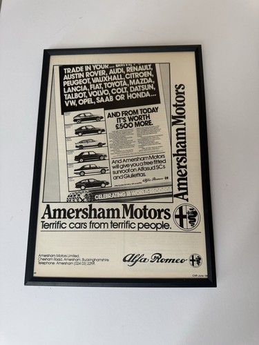 Framed 1983 alfa romeo - 1983,