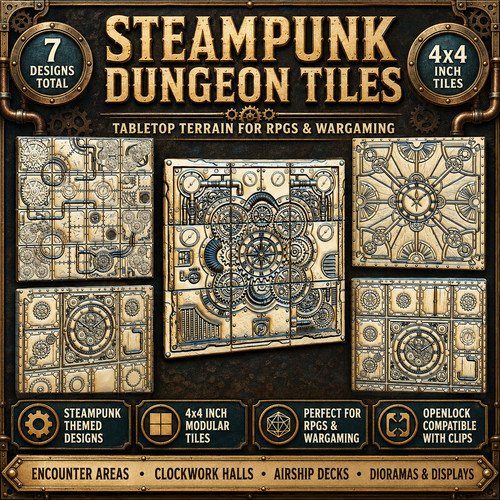 Steampunk dungeon tiles - steampunk,
