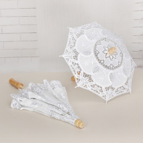 Lace parasol handheld - lace,