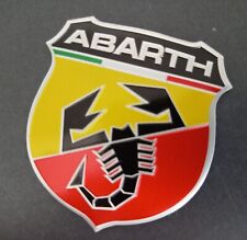 Monogram logo acronym badge emblem Fiat Abarth sport Italia aluminum new