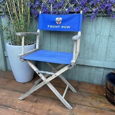 Directors Chair Wooden Blue