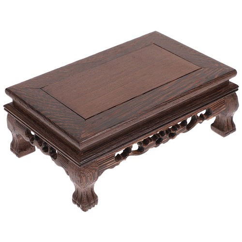 Wood plant stand - plant,