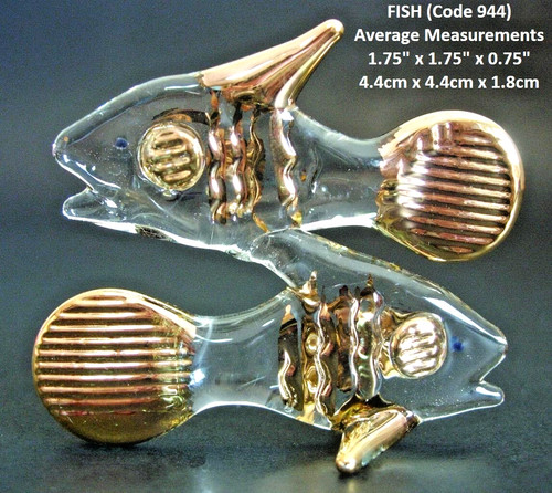 Miniature art glass fish - art,