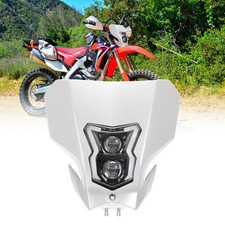 LED Headlight With White Mask