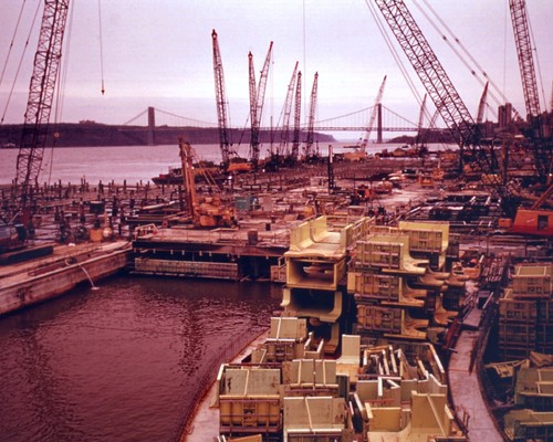 North river sewage treatment - river,