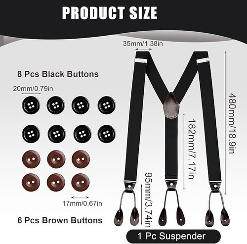 Men button end braces for - end,
