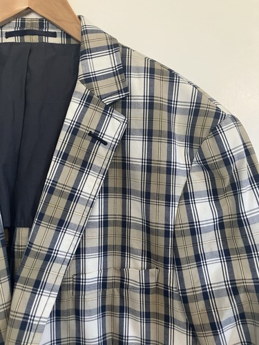 Gant check blazer navy - check, navy/cream