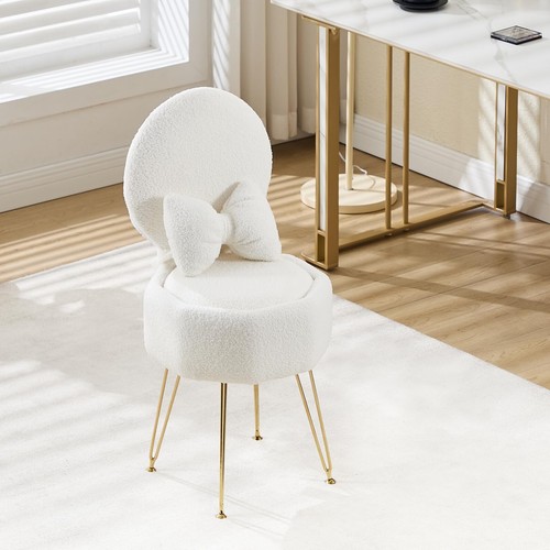 Sherpa vanity chair - chair, storage