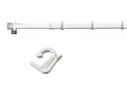 White valance curtain - white,