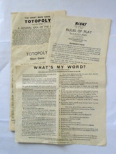 Vintage Waddington`s Totopoly