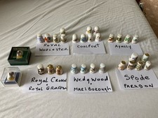 Rare thimble collection x30 SPODE/COALPORT/WEDGWOOD/ROYAL CROWN/WORCESTER/AYNSLY