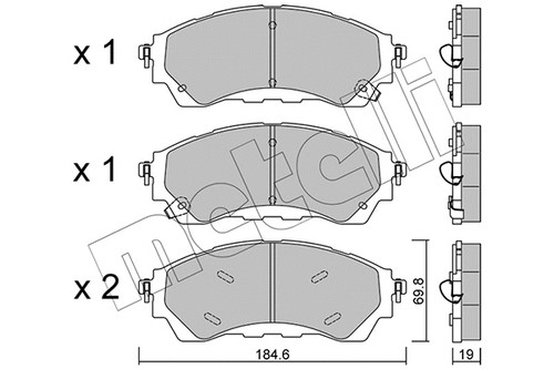 Front brake pad - disc,
