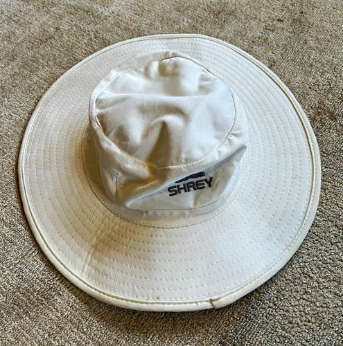 Shrey white cotton - wide, brim